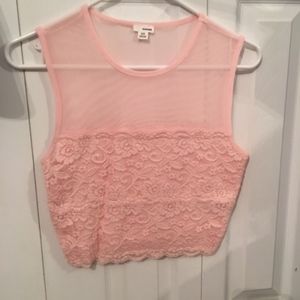 Pink Crop Top: WORN ONCE